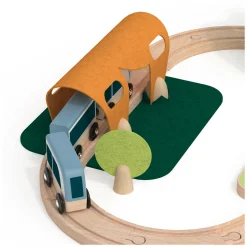 Classic World Houten Treinbaan Speelset, 40dlg. Outlet