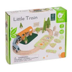 Classic World Houten Treinbaan Speelset, 40dlg. Outlet
