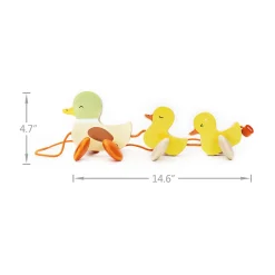 Houten Trekfiguur Eenden><noscript><img width=