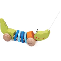 Houten Trekdier Krokodil-Classic World Online
