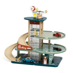 Houten Vintage Garage met Auto's, 11dlg.-Classic World Clearance