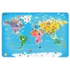 Classic World Legpuzzel Wereldkaart - 48st. Hot