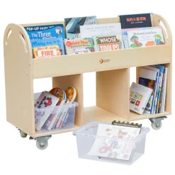 Classic World Mobiele Boekenkast Hout>