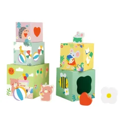 Stapelblokken met Bosdieren, 10dlg.-Classic World New