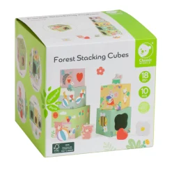 Stapelblokken met Bosdieren, 10dlg.-Classic World New