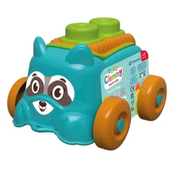 Baby - Clemmy Sensory Puppy Blauw met Soft Blokken, 5dlg.-Clementoni Best