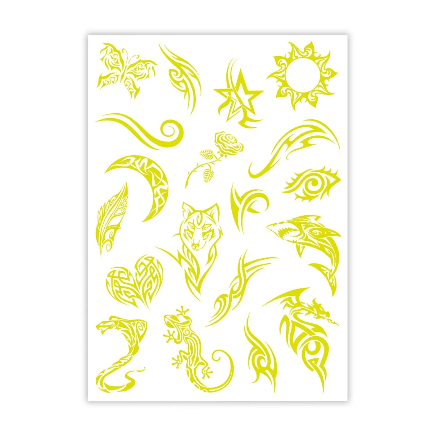 Clementoni Crazy Chic - Urban Tattoos Glow in the Dark Outlet