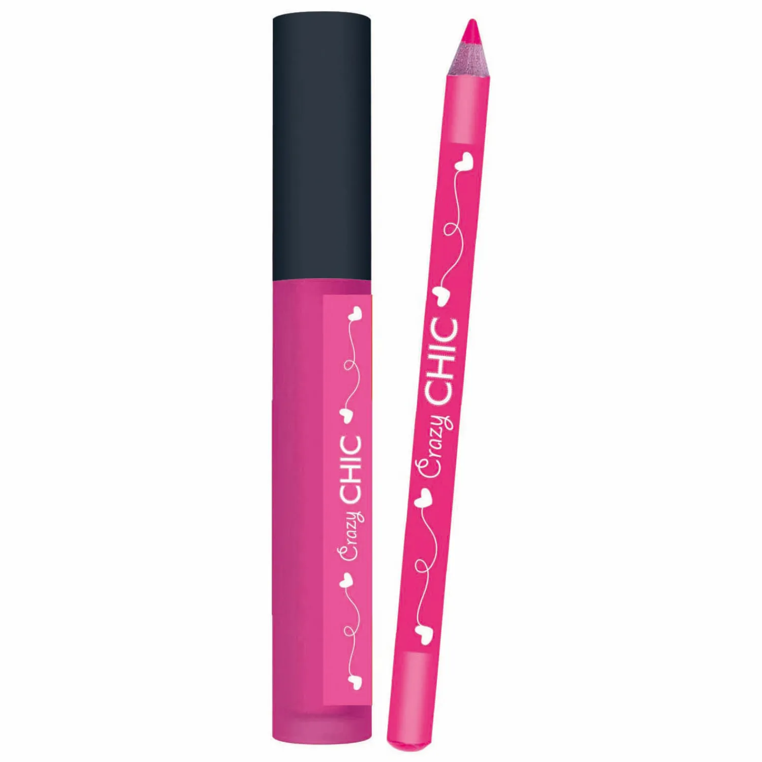 Crazy Chic Lipgloss en Lipliner Aardbei>Clementoni Hot