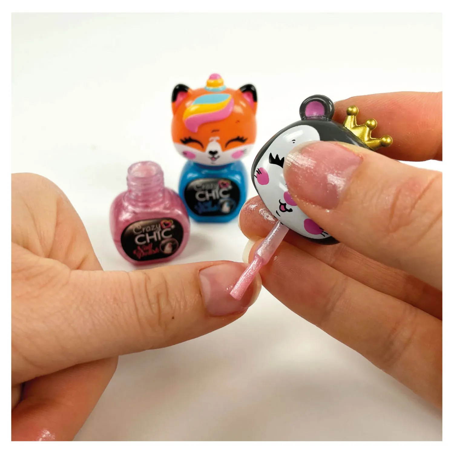 Crazy Chic Nagellak Blauw/Rood, 2st.-Clementoni New