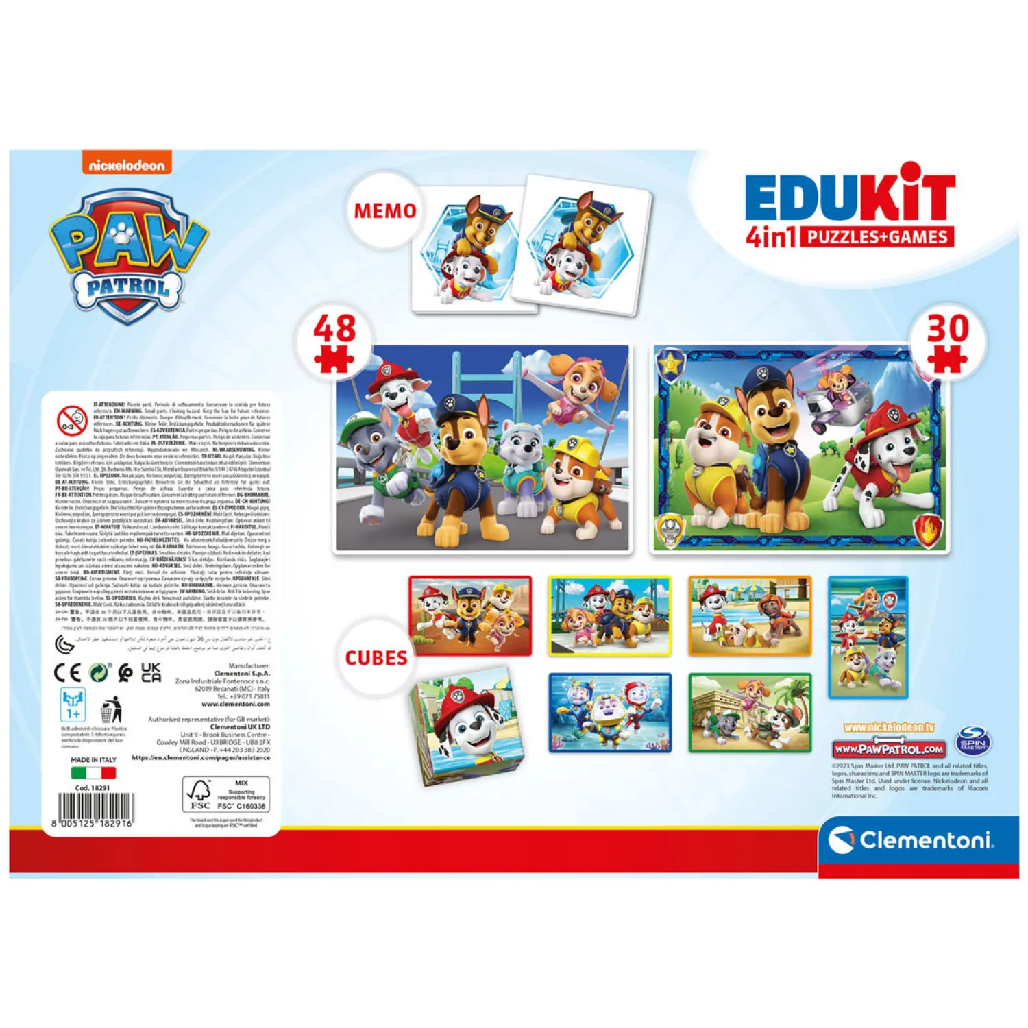 Edukit 4in1 PAW Patrol-Clementoni New