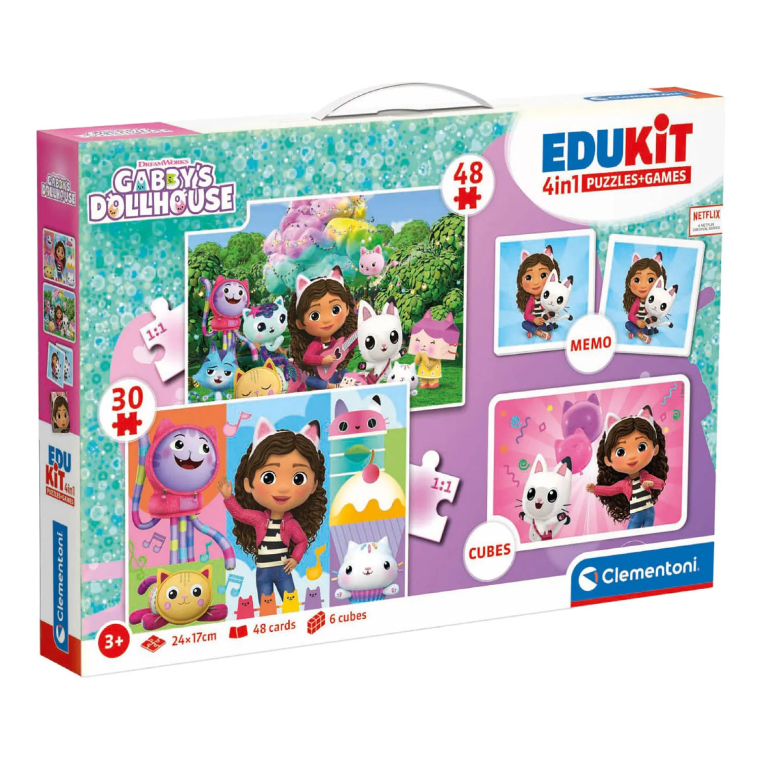 Clementoni Gabby's Poppenhuis Edukit 4in1 Puzzels en Spellen Discount