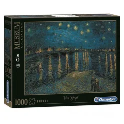 Legpuzzel Kunstwerken Sterrennacht boven de Rhône, 1000st.-Clementoni