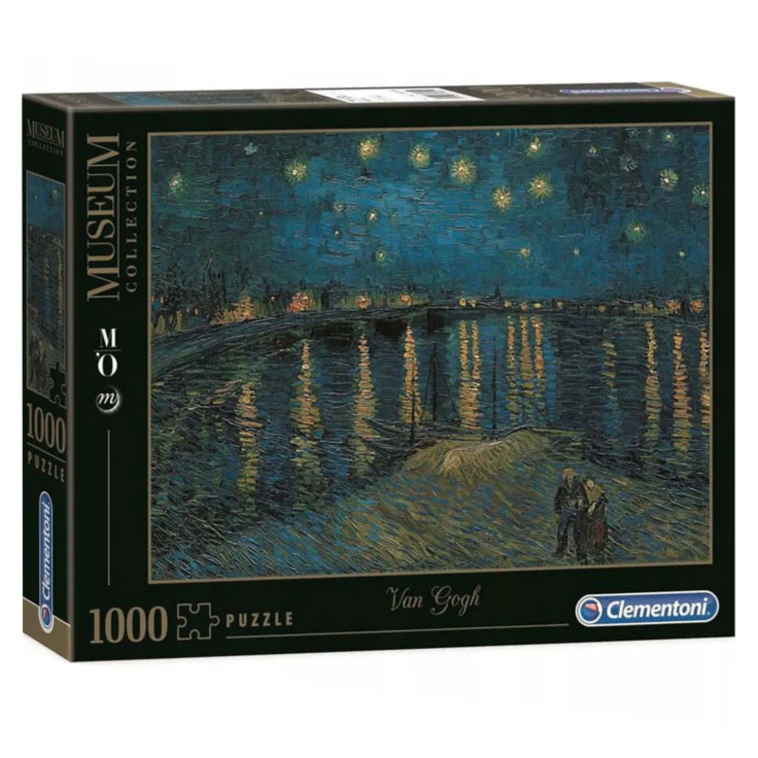 Legpuzzel Kunstwerken Sterrennacht boven de Rhône, 1000st.-Clementoni