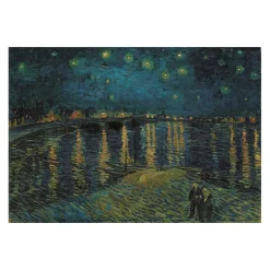 Legpuzzel Kunstwerken Sterrennacht boven de Rhône, 1000st.-Clementoni