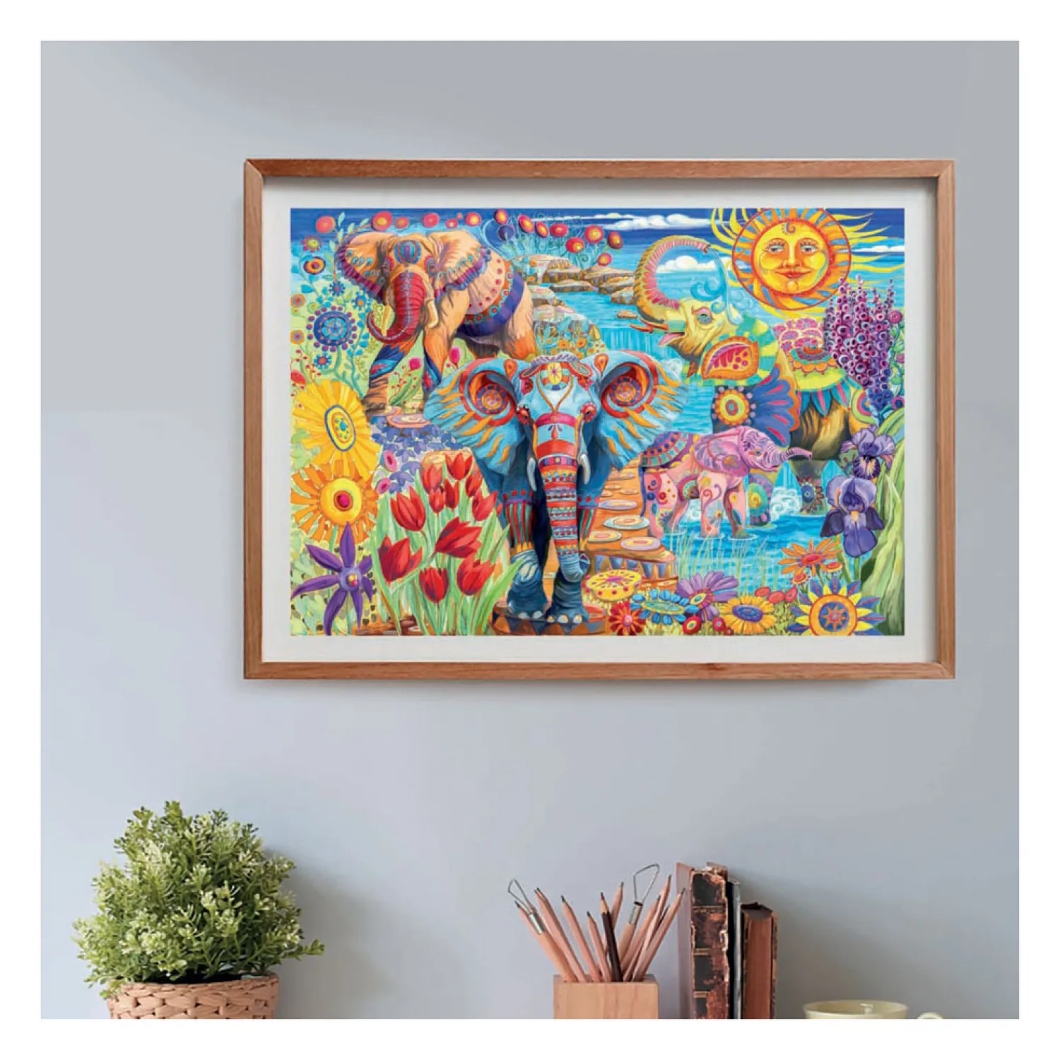 Legpuzzel Kunstwerken Olifanten Carnaval, 500st.>Clementoni Sale