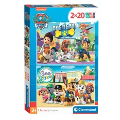 Clementoni Legpuzzel Super Color PAW Patrol, 2x20st. New