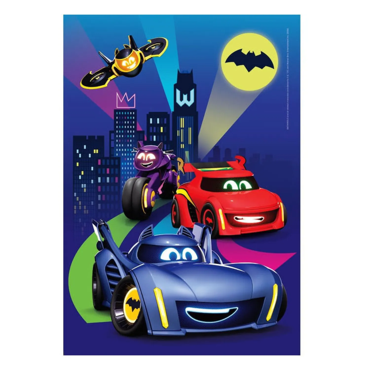 Legpuzzel Super Color Batwheels, 60st.>Clementoni Clearance