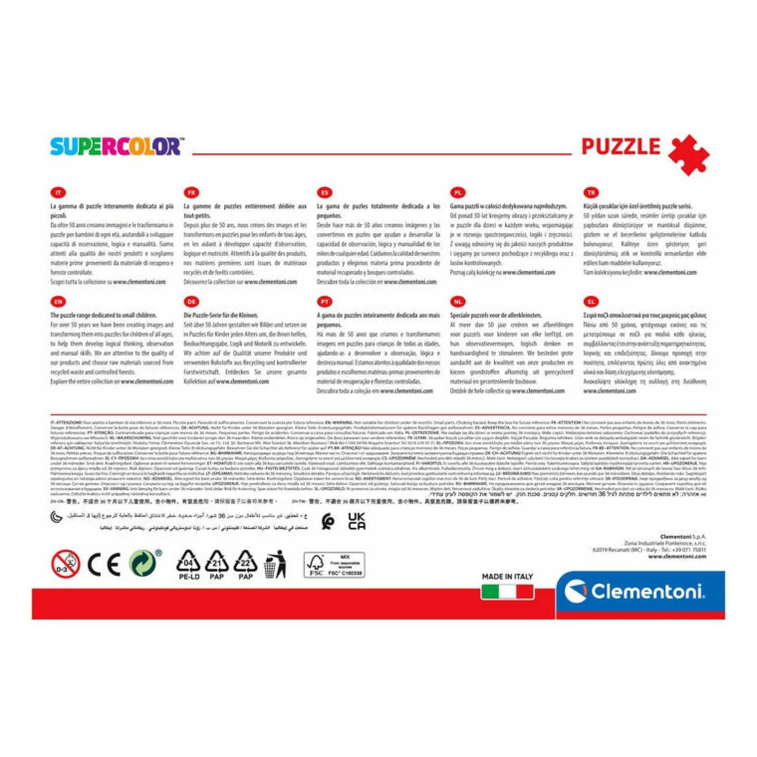 Legpuzzel Super Color Avengers, 104st.>Clementoni Hot