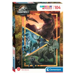 Legpuzzel Super Color Jurassic World, 104st.>Clementoni Best