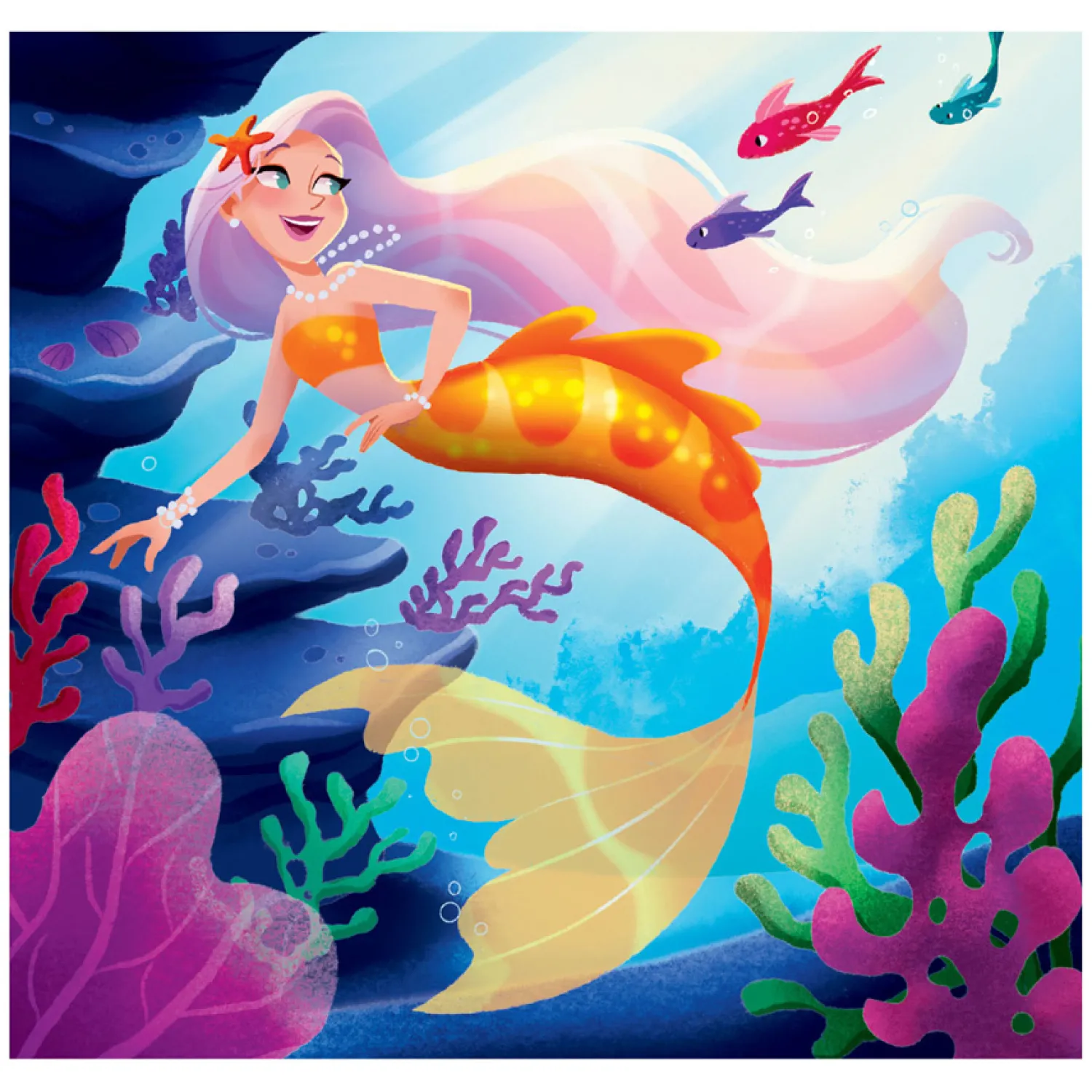 Legpuzzel Super Color Vierkant Fantasie, 3x48st.>Clementoni Best