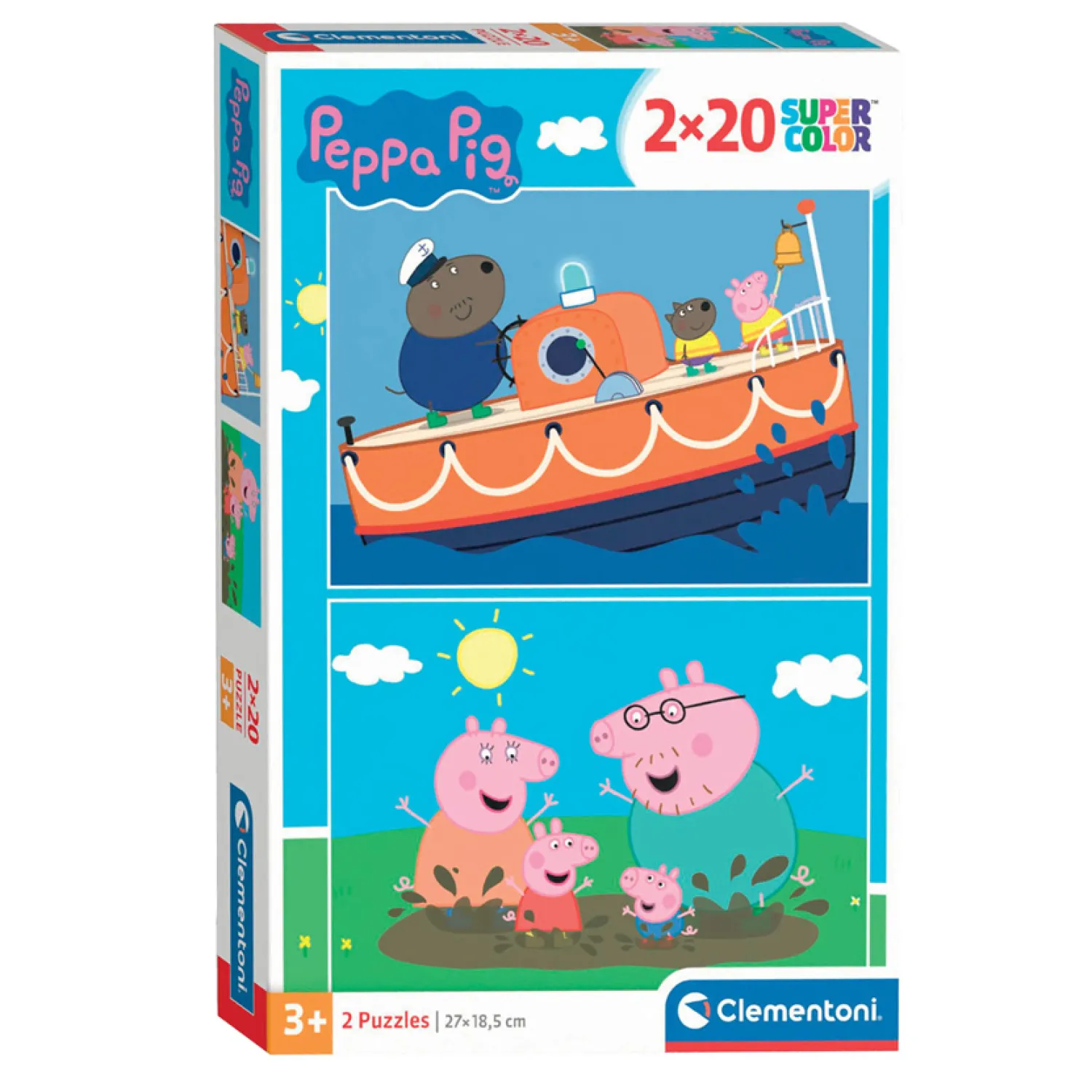 Legpuzzel Super Color Peppa Pig, 2x20st.>Clementoni Hot