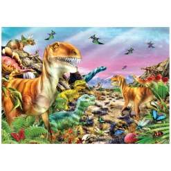 Legpuzzel Super Color Land of Dinosaurs, 104st.-Clementoni Discount