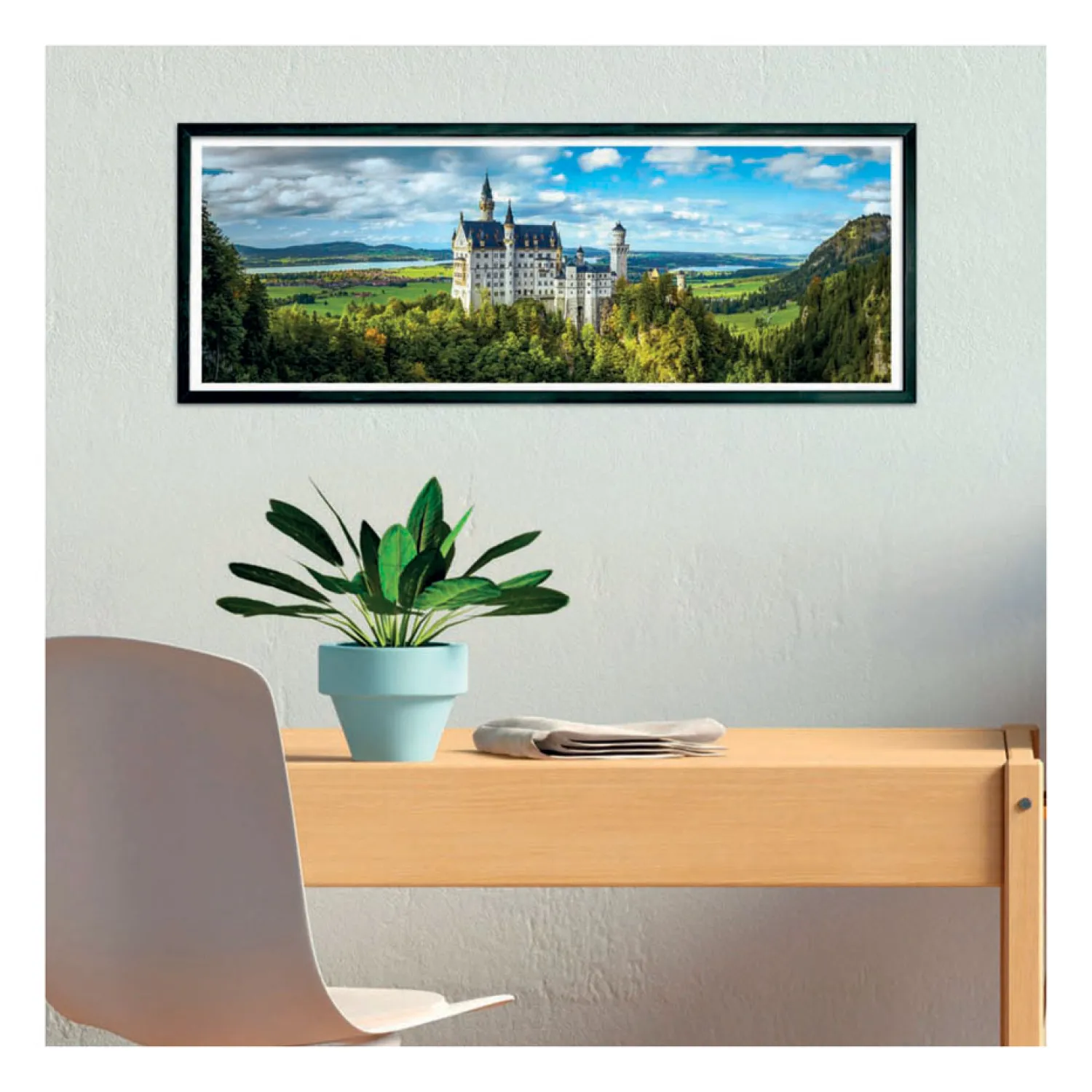 Panoramapuzzel Slot Neuschwanstein, 1000st.-Clementoni Discount