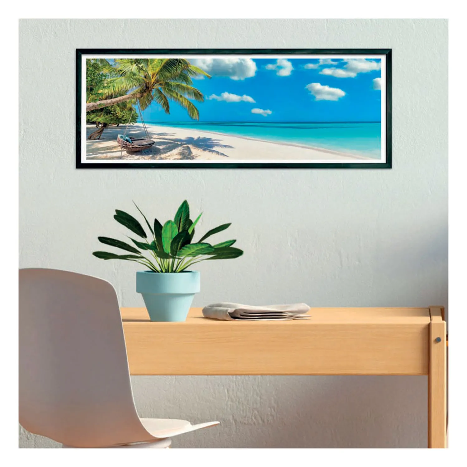 Panoramapuzzel Schommelen bij de Oceaan, 1000st.>Clementoni Sale