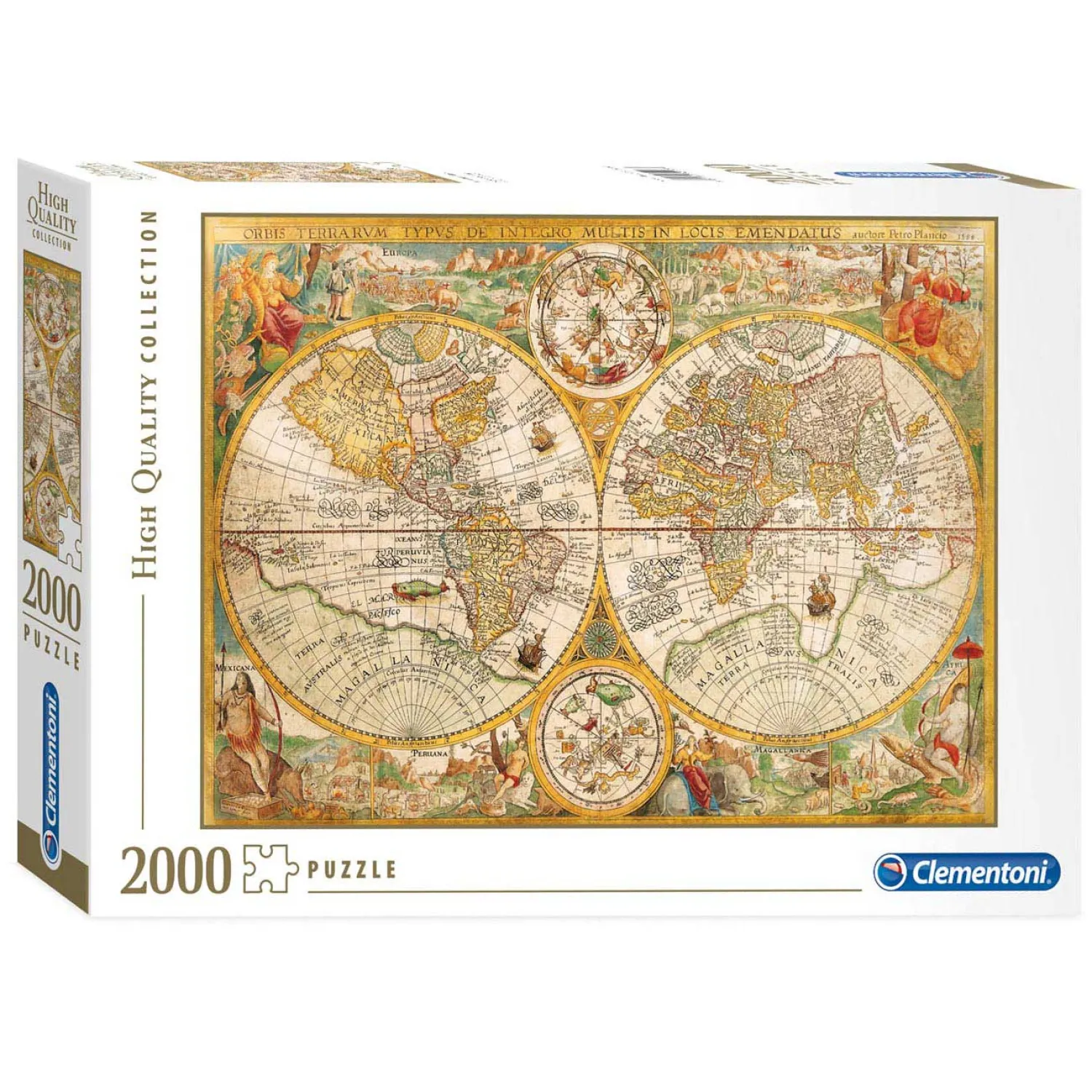 Clementoni Puzzel Antieke Wereldkaart, 2000st. New