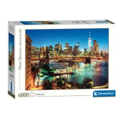 Puzzel Brooklyn Bridge Lights, 6000st.>Clementoni Hot