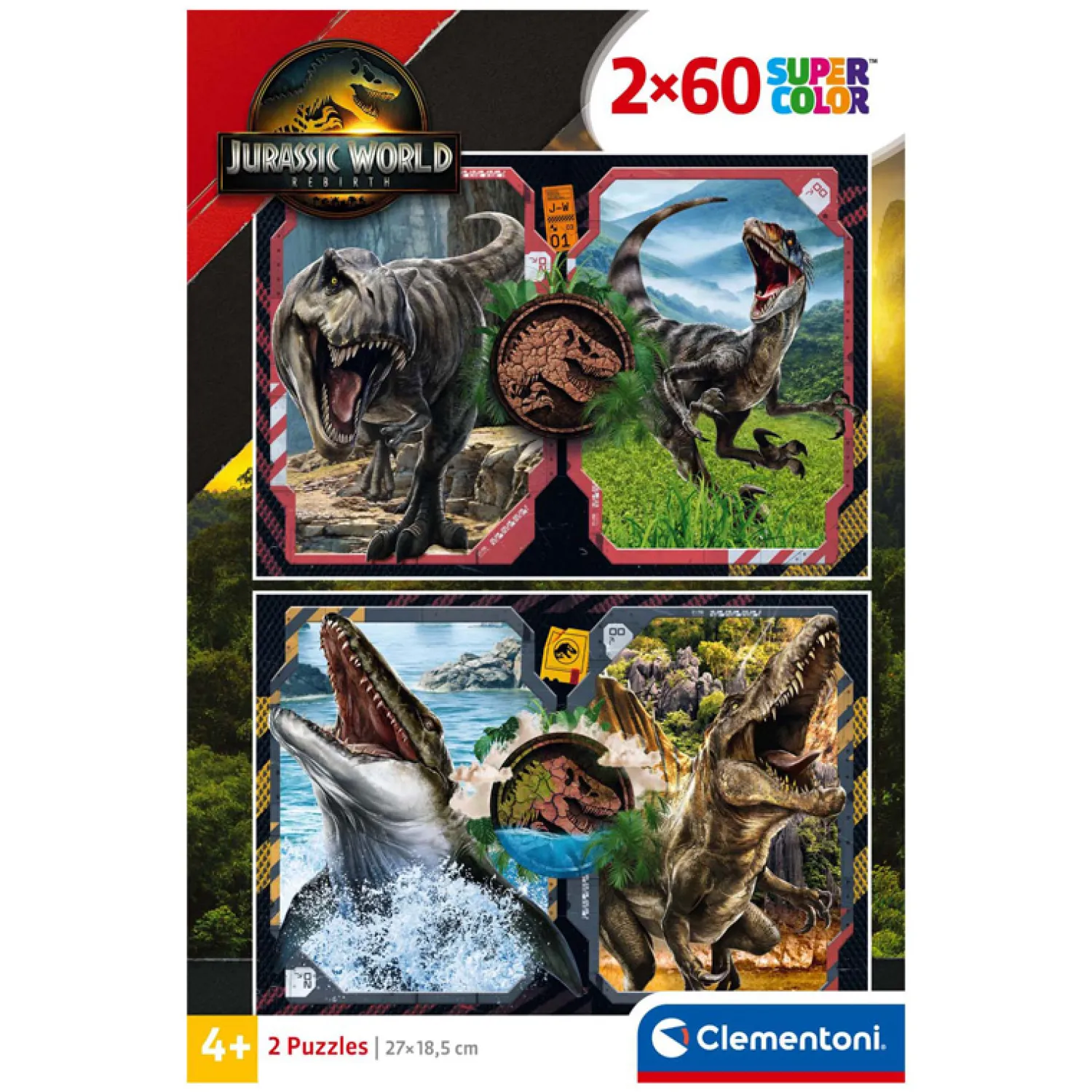 Puzzel Jurassic World, 2x60st.>Clementoni Outlet