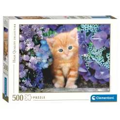 Puzzel Kat met Bloemen, 500st.>Clementoni New