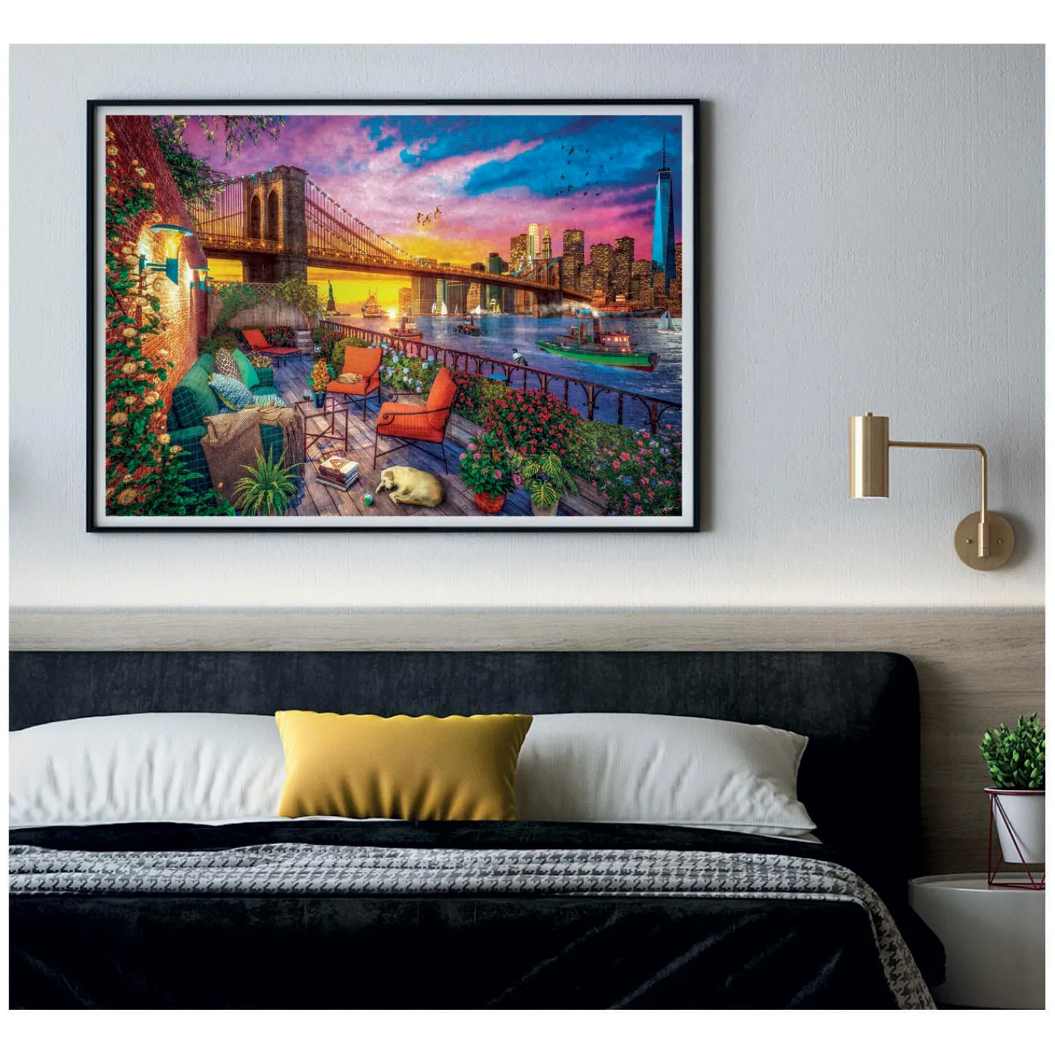 Clementoni Puzzel Manhattan Balcony Sunset, 3000st. Best