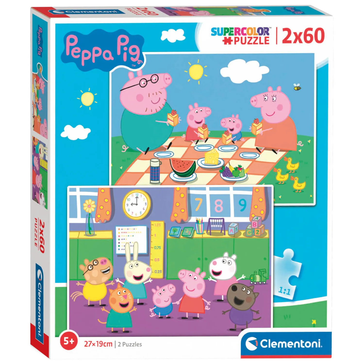 Puzzel Peppa Pig, 2x60st.>Clementoni New