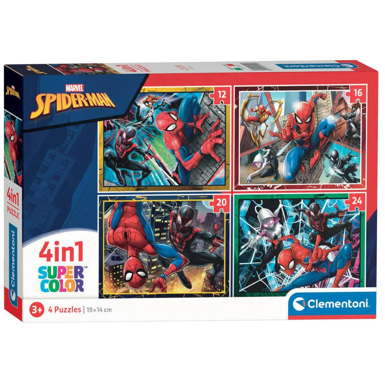 Puzzels Marvel Spiderman, 4in1>Clementoni