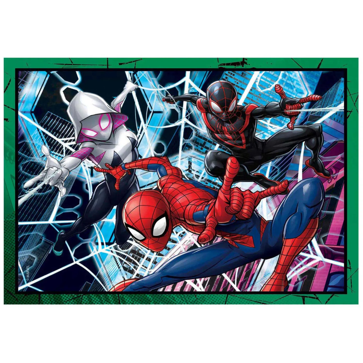 Puzzels Marvel Spiderman, 4in1>Clementoni