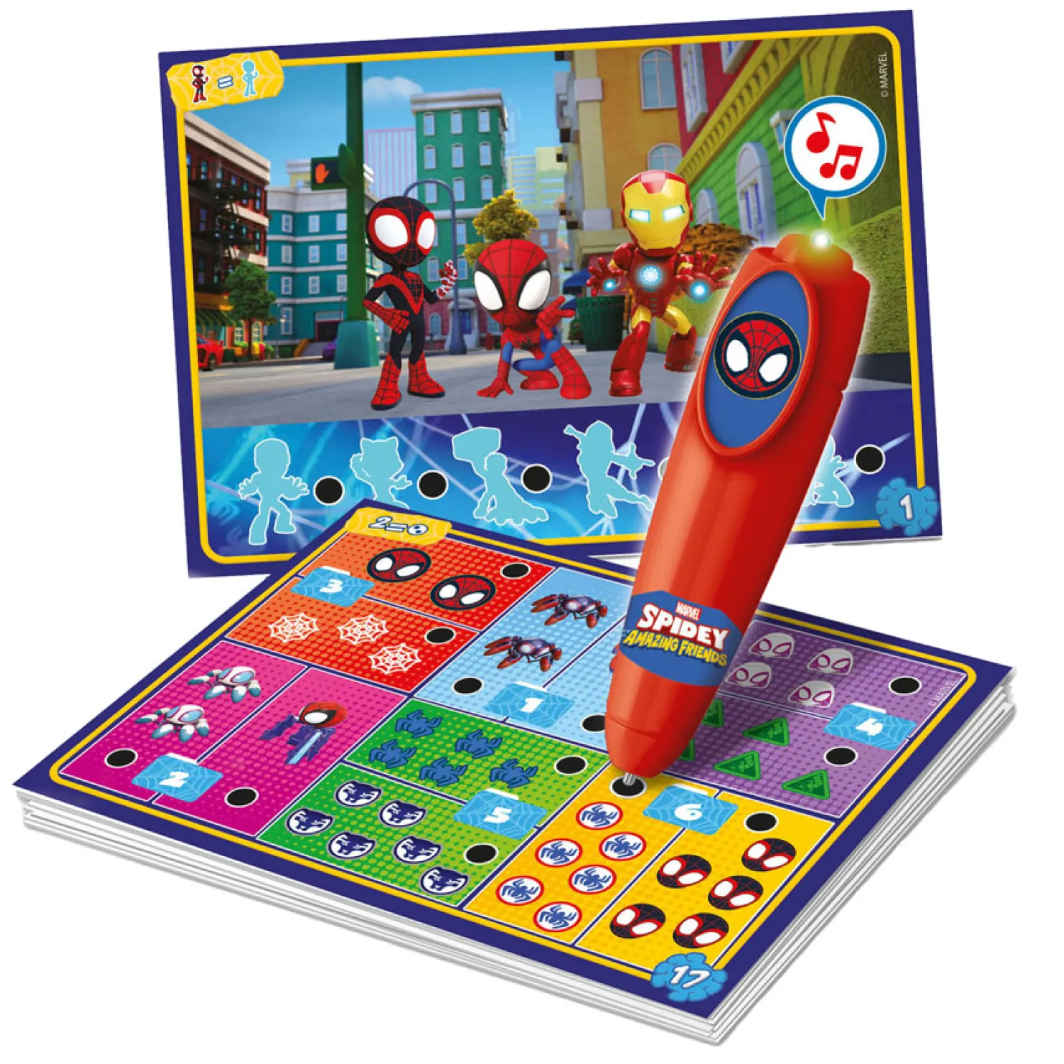 Quizzy Spel Spidey-Clementoni