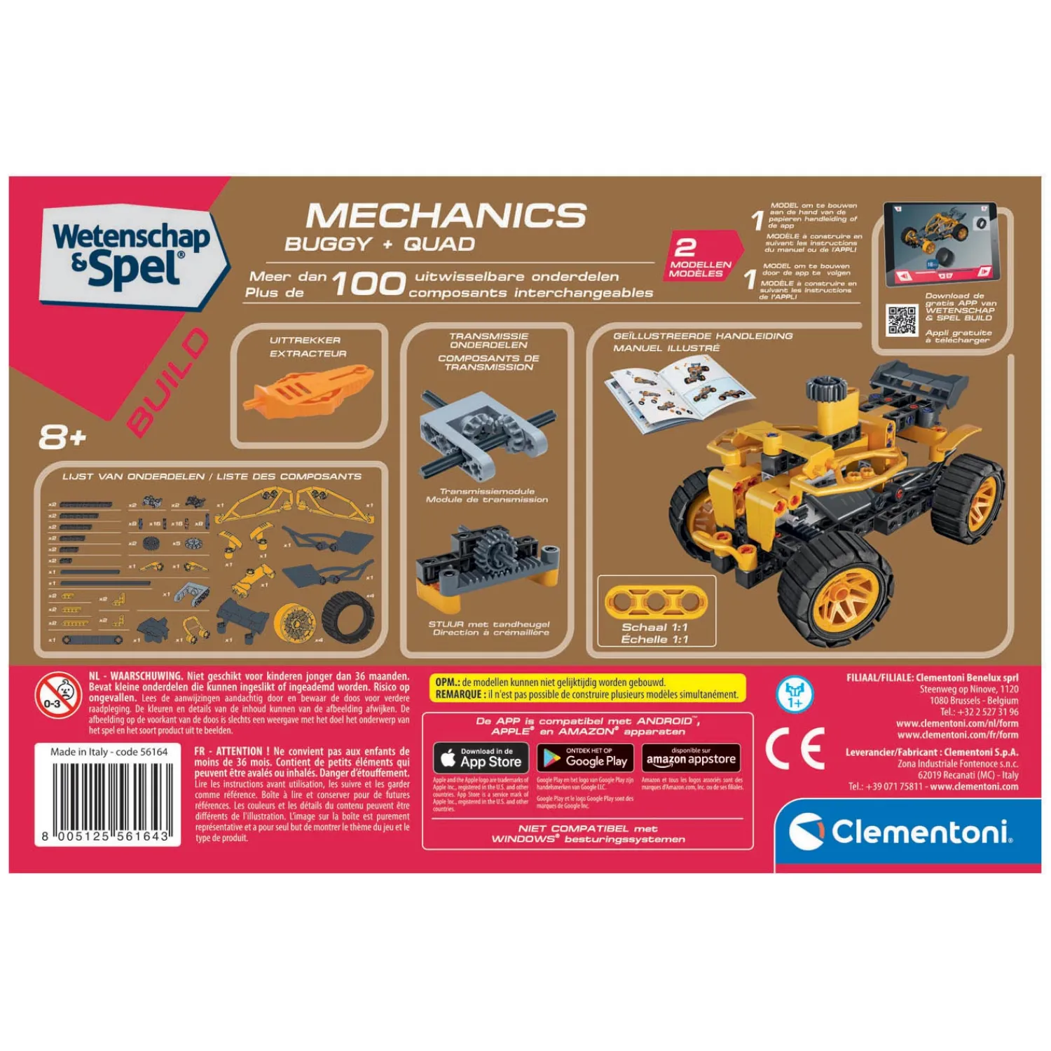 Clementoni Wetenschap & Spel Mechanica - Buggy & Quad - 90dlg. Sale