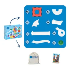 Knikkerbaan Magnetisch Bouwspeelgoed, 100dlg.-Coblo Clearance