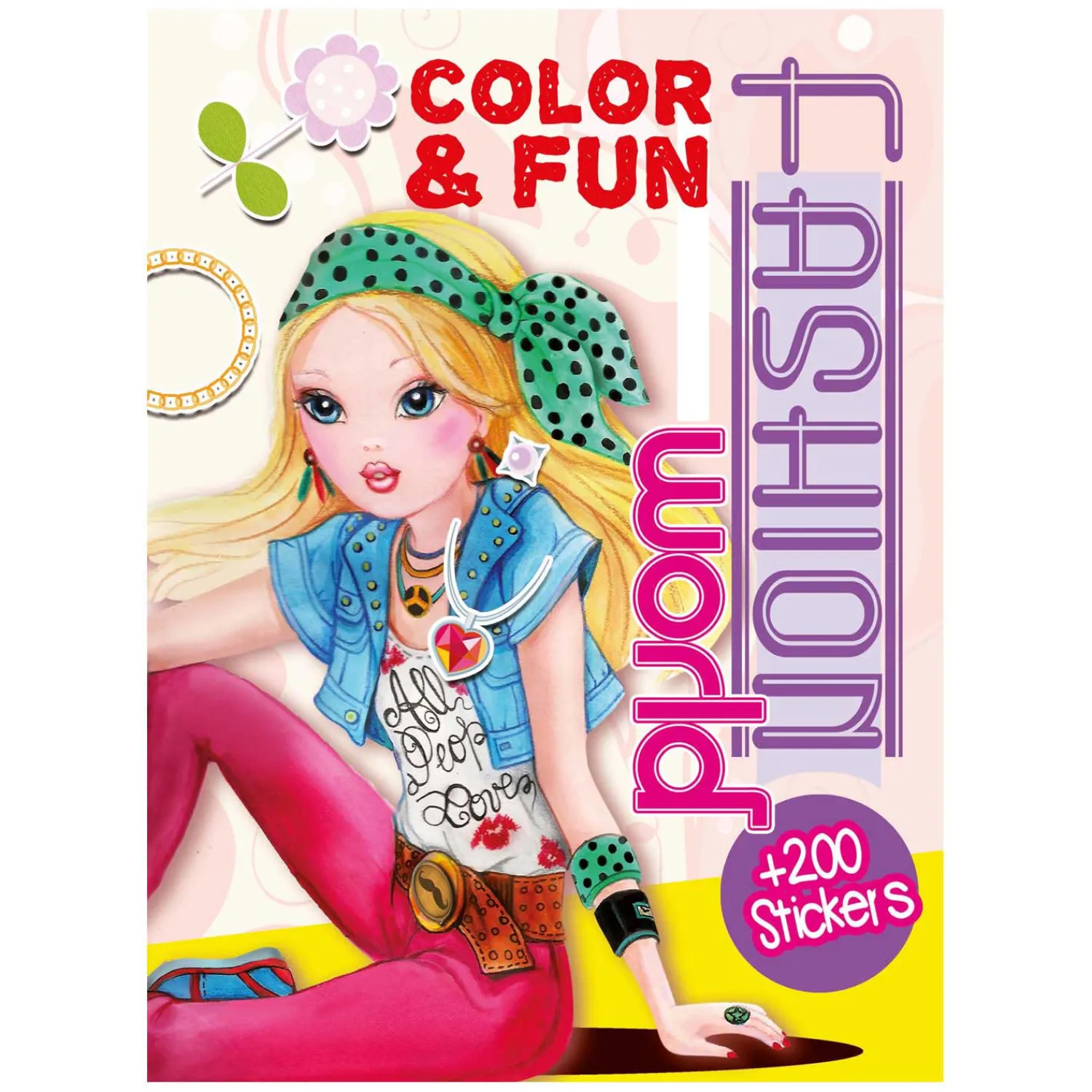 Color & Fun Girls Kleurboek met 200 Stickers-Boek Specials Nederland BV New