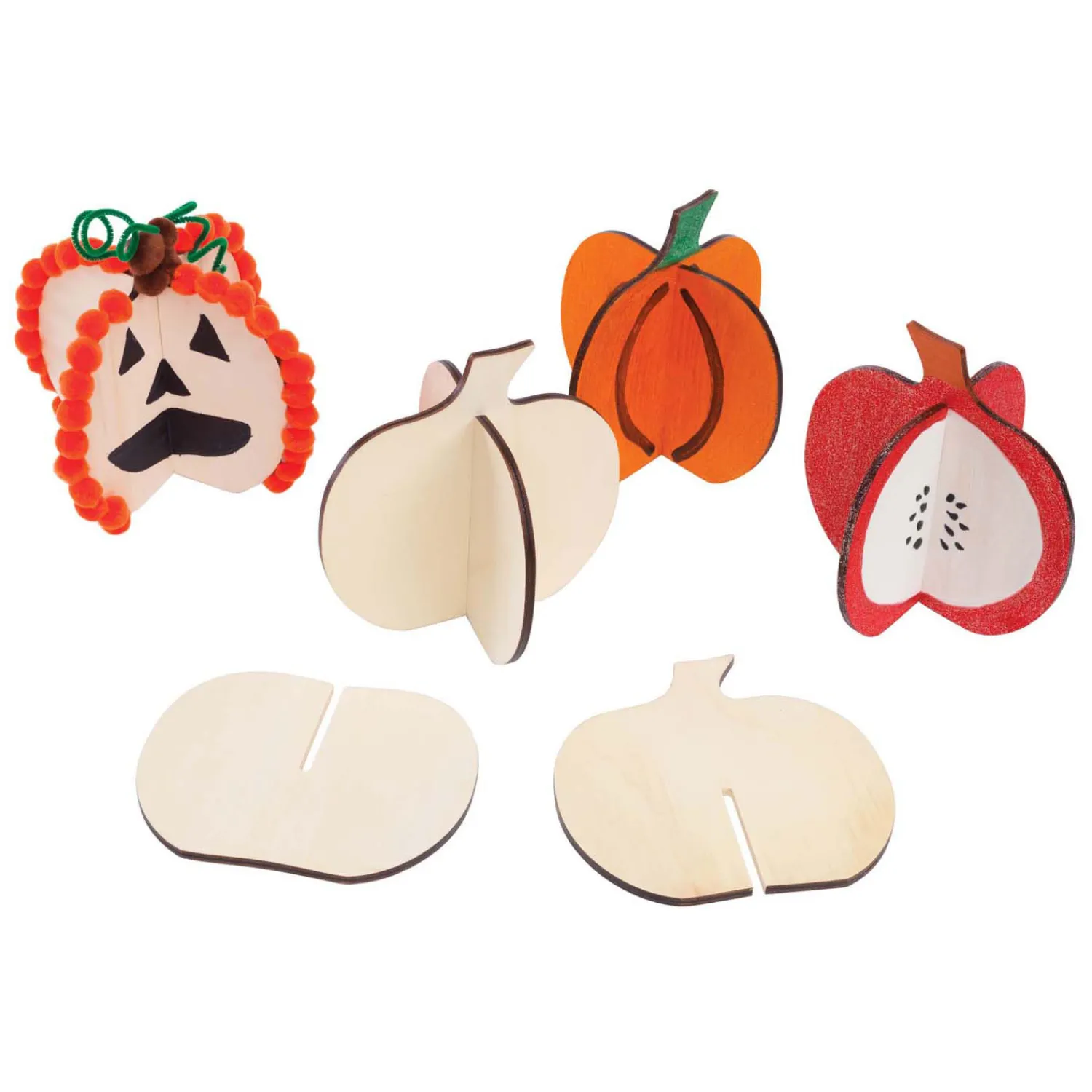 Colorations - Bouw Je Eigen 3D Houten Pompoen, 6dlg. Online