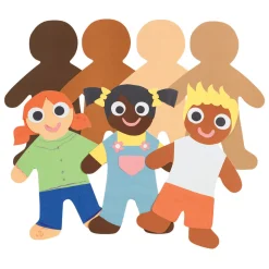 Colorations - Colours Like Me Grote Mensen Vormen, Set van 24 (4 Kleuren) Discount