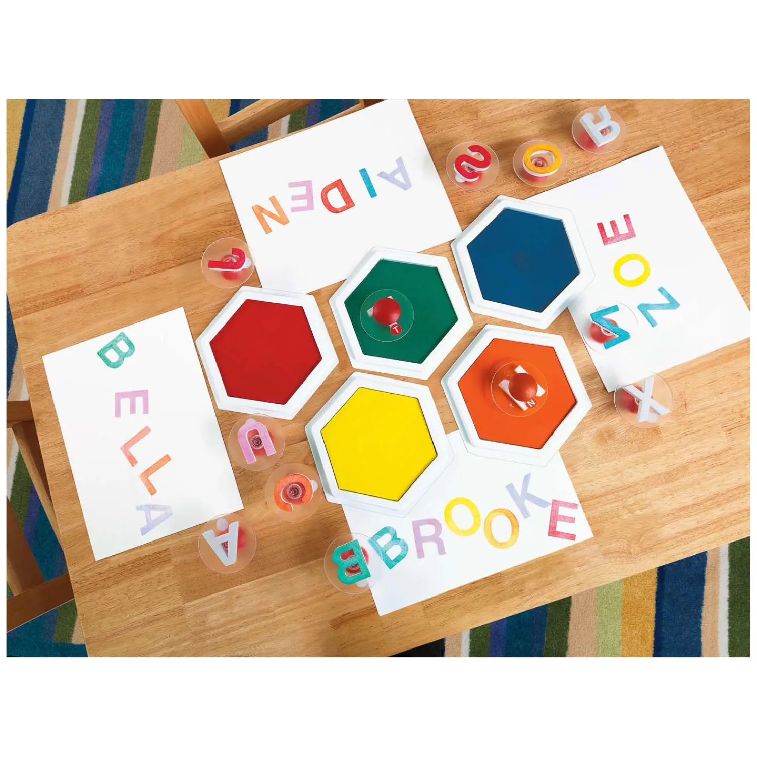 Colorations - Easy Grip Hoofdletters Stempels, 26st. Online