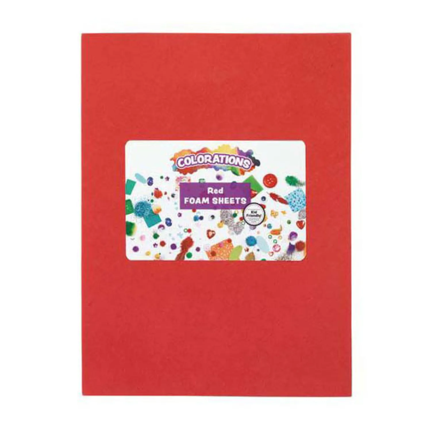 Colorations - Foam Vellen Rood, 10st. Hot