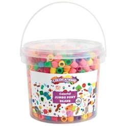 Colorations - Gekleurde Grote Rijgkralen in Emmer, 680 gram Discount
