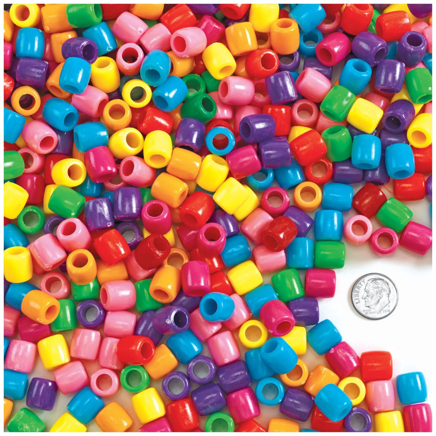 Colorations - Gekleurde Grote Rijgkralen in Emmer, 680 gram Discount