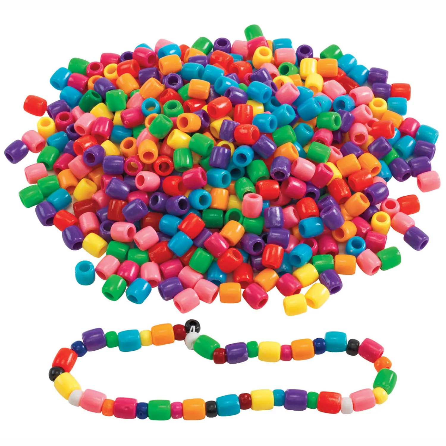 Colorations - Gekleurde Grote Rijgkralen in Emmer, 680 gram Discount