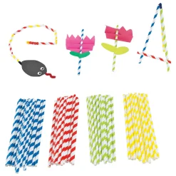 - Gekleurde Knutselrietjes, 100st. (4 Kleuren)>Colorations Online