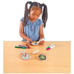 Colorations - Houten Tollen, Set of 24 Hot