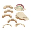 Colorations - Maak en Versier je Eigen Houten Regenboog, Set van 6